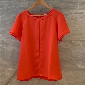 Calvin Klein Orange Short Sleeve Blouse